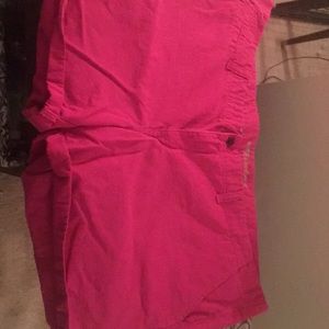 Hot pink shorts